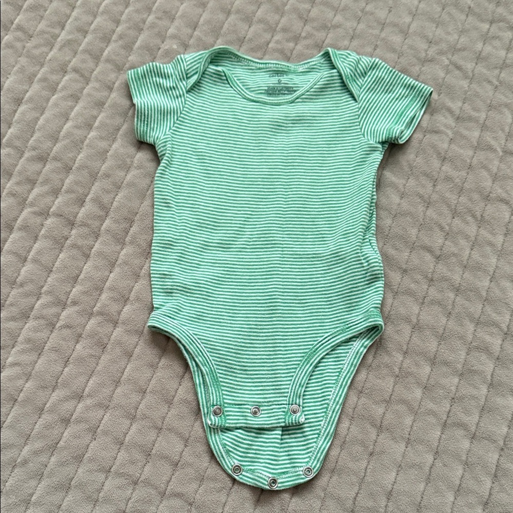 Carter's Mint Striped Bodysuit